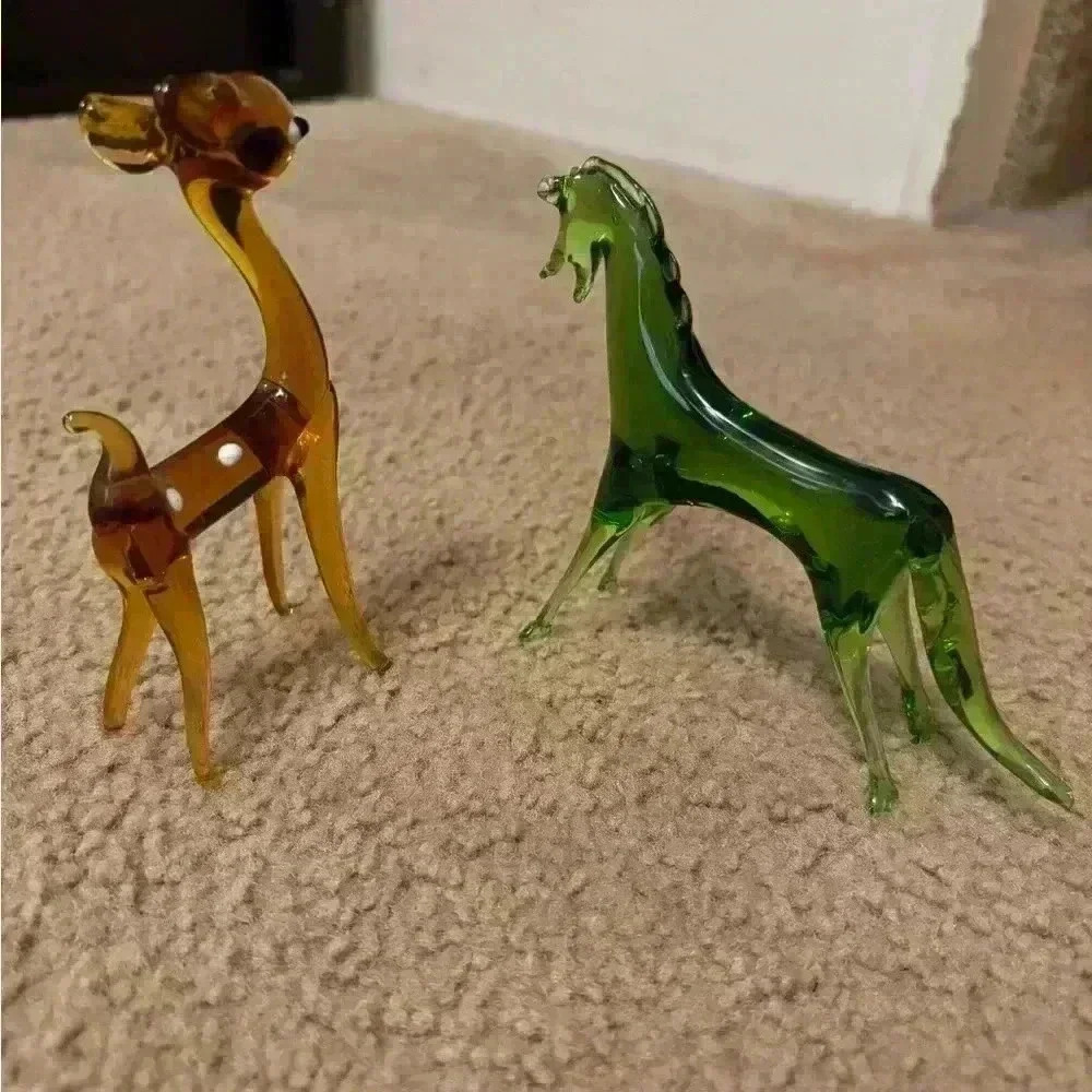 Horse And Deer Glass Figurines  - Picture 3 of 16